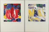 2x J.A. Smit, Tulpen, Lithografieën