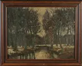 Onduid. gesig., Winters bosgezicht