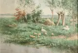 Constant Artz, Eendenfamilie aan de waterkant
