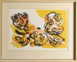 Karel Appel '68, Abstracte figuratieve compositie, Lithografie op papier