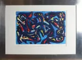 Theo Wolvecamp, Abstracte compositie, Lithografie op papier