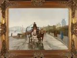 Johan Rockx, Rotterdamse kade, Olieverf op linnen