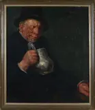 Walter Heimig, Der Trinker, Olieverf op linnen