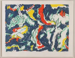 Maurice Wyckaert, Abstracte compositie, Litho op papier