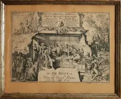 Anticurius van Loevestein, De doot van het eewigh edict, 17e - 18e Eeuwse gravure