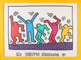 Keith Haring, Dansende figuren, Lithografie op papier