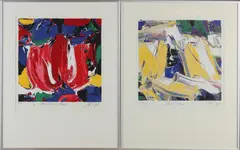 2x J.A. Smit, Bellona + Mokum Red, 1998, Lithografie op papier