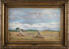 Dirk Filarski, Hollands impressionistisch landschap, Olieverf op linnen