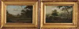 2x F. Swaire, Landschappen met figuren