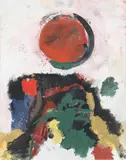Eugène Brands, Sunrise, Gouache op papier