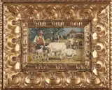 Josef Strahn, Duits landschap, Olieverf op paneel