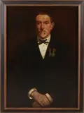 Médard Tytgat, Portret van heer met medailles, Olieverf op linnen