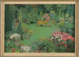 Elsa Wouterse van Doesburgh, Tuingezicht, Olieverf op linnen