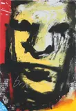 Herman Brood, Gezicht, Lithografie op papier