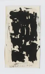 Theo Wolvecamp, '70, Abstracte compositie, Oostindische inkt op papier