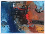 Gerriet Postma, '95, Mondriaan, Acryl op papier