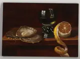Stilleven met Roemer, oesters en citroen by C. Cornelisz, Olieverf op paneel, sold Apr 2021