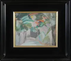 Jerre Hakse, Tuin-impressie, 1937, Olieverf op paneel