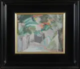 Jerre Hakse, Tuin-impressie, 1937, Olieverf op paneel