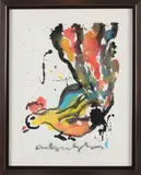 Anton Heyboer, Spetterkip, Plakaatverf op papier