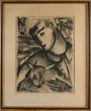 Cor Reisma, Watersnood Nederland, Lithografie op papier