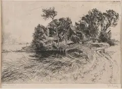 Ets Johan Dijkstra, Noord Hollands landschap, Ets Johan Dijkstra