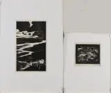 Jan Deodatus, Berglandschap + Riviergezicht, Twee houtsnedes