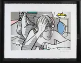 Roy Lichtenstein, Liggende naakte vrouw, Lithografie op papier
