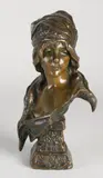 1900 by Antieke Franse bronzen buste, sold Apr 2021