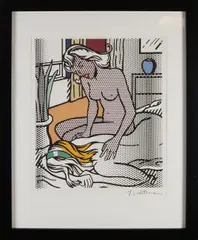 Roy Lichtenstein, 1966-1999, Vrouwen, Lithografie op papier, Afmeting: H 60 x B 50 cm