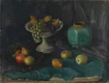 Anton van der Vet, Stilleven met fruit en gemberpot, Olieverf op linnen