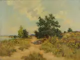 Henk Poeder, Duinlandschap, Olieverf op linnen