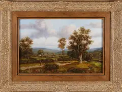 M. Corper, Engels landschap, Olieverf op linnen