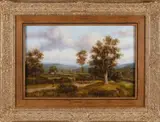 M. Corper, Engels landschap, Olieverf op linnen