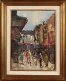 Jan Kelderman, Stadsgezicht met figuren