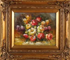 B. Rama, Bloemstilleven, Olieverf op paneel