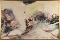 Jan Burssens, Abstracte compositie, Acryl op linnen