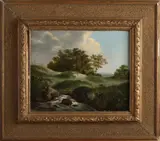 F.H. Sypkens Fecit, Heuvelachtig landschap, Olieverf op linnen