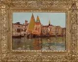 Joseph-Félix Bouchor, Les peotles de Chioggia, Olieverf op linnen