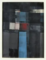 Dirkjan Ribbeling, Abstracte compositie, Acryl op paneel