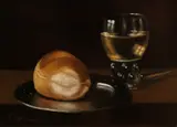 C. Cornelisz, Stilleven met brood en glas