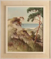 Peter Cox, Hollands duinlandschap, Olieverf op linnen