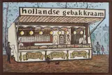 Wim Meijer, Hollandse gebakkraam, Olieverf op paneel