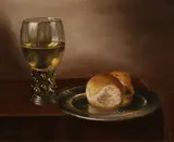 C. Cornelisz, Stilleven met brood en Roemer