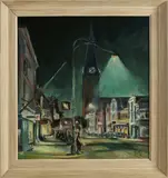 Israel Cohen, Stadsgezicht Hengelo, Olieverf op linnen