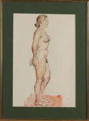 Edith Elizabeth Pijpers, Vrouwelijk naakt, Gemengde techniek op papier