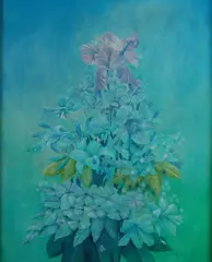 Darius Gunneweg, Bloemen met insekten, Olieverf op paneel