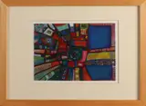 Hoshyar Rasheed, Abstract, Olieverf op papier