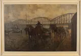 M. Ottee, Maasbrug Rotterdam, Olieverf op linnen