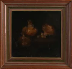Ferdinand Boersma, Stilleven met uien, Olieverf op paneel